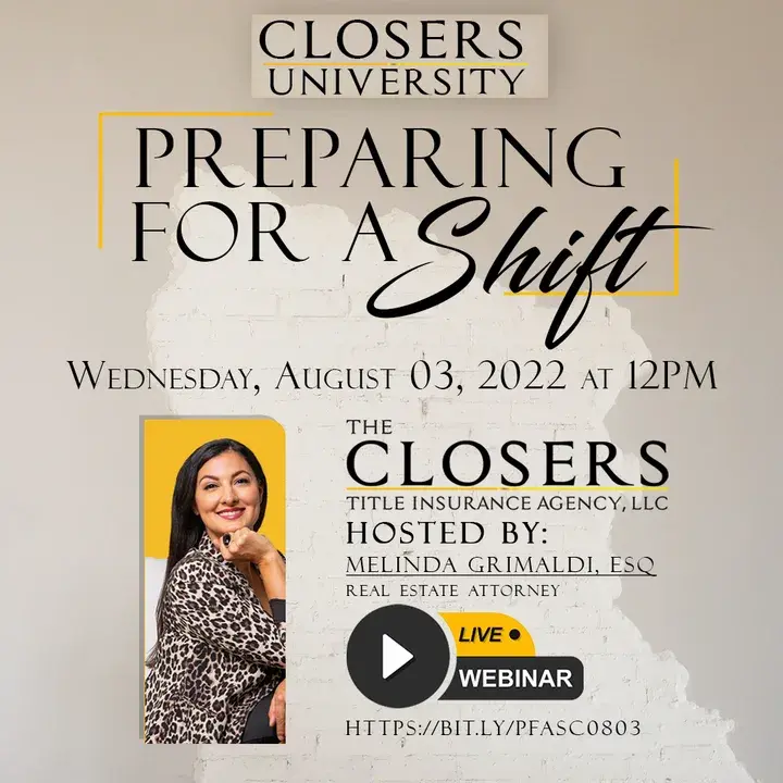 Real Closers University co-branded social post (Preparing for a Shift) — example of our design style