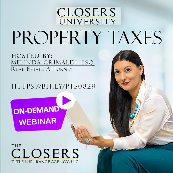 Closers University — Property Taxes session